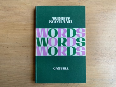 Book, Andrew Scotland, Words Words Words, 1964