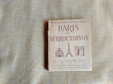 Book, Fernand Saimond, What you want to know about Paris And Surroundings : Here it is in a small practical guidebook with a plan of the City of Paris