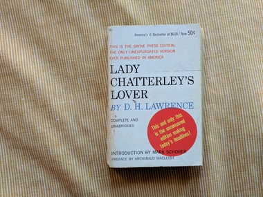 Book, D.H. Lawrence, Lady Chatterley's Lover, 1959