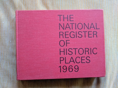 Book, Unstated, The National Register of Historic Places 1969, 1969