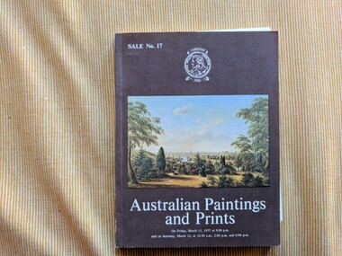 Book, Christie, Manson & Woods Ltd, Australian Paintings and Prints, 1977
