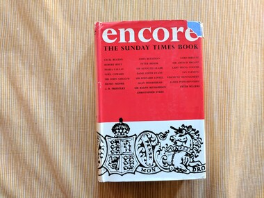 Book, Michael Joseph, The Sunday Times Book Encore, 1962