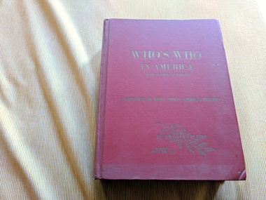 Book, Who's Who in America: With world notables, 1968
