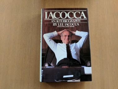 Book, Lee Iacocca with William Novak, Iacocca, an Autobiography, 1984