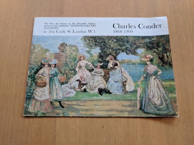 Book, The Fine Art Society Limited and The Piccadilly Gallery, Charles Conder 1868-1909, 1969