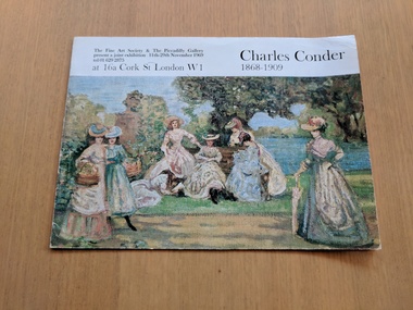 Book, The Fine Art Society Limited and The Piccadilly Gallery, Charles Conder 1868-1909, 1969