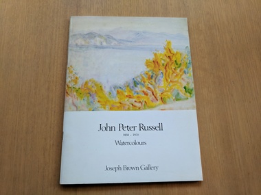 Book, Joseph Brown Gallery, John Peter Russell Watercolours 1858-1930, 1977