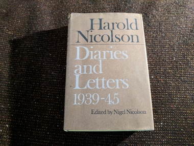 Book, Nigel Nicolson, Harold Nicolson Diaries and Letters, 1967