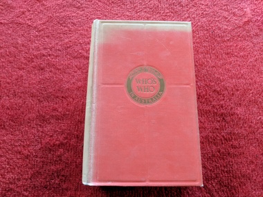 Book, J.S. Legge, Who's Who in Australia, 1971