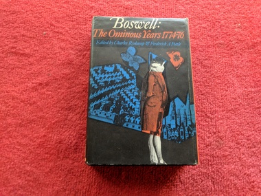 Book, Charles Ryskamp, Boswell: The Ominous Years 1774-76, 1963