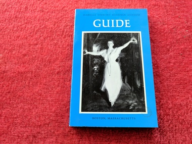 Book, Paula M. Kozol, Isabella Stewart Gardner Museum Guide, 1976