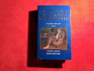 Book, John Ritchie, Australian Dictionary of Biography : Volume 12 1891 - 1939, 1990