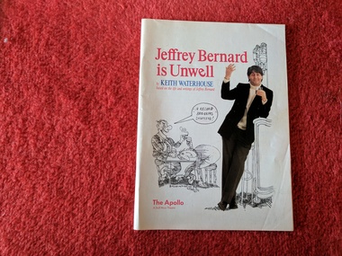 Book, The Apollo, Jeffrey Bernard is Unwell by Keith Waterhouse