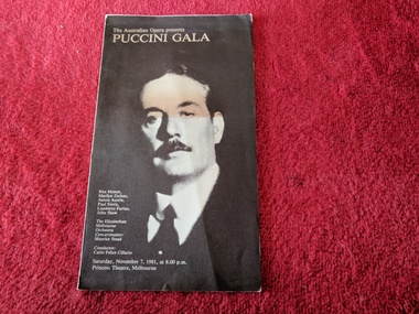 Book, The Australian Opera, Puccini Gala, 1981
