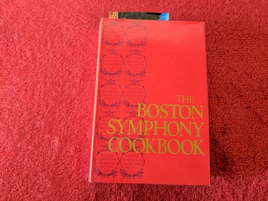 Book, Houghton Mifflin Company, The Boston Symphony Cookbook, 1983