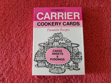 Card, Robert Carrier, Cookery Cards: Favourite Recipes: Cakes Sweets & Puddings