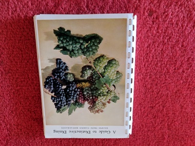 Book, Ruth V Noble, A Guide to Distinctive Dining, 1956