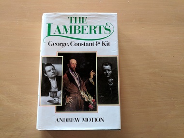 Book, Andrew Motion, The Lamberts/George, Constant & Kit, 1986