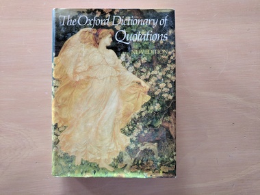 Book, Bernard Darwin, The Oxford Dictionary of Quotations, Third Edition, 1979