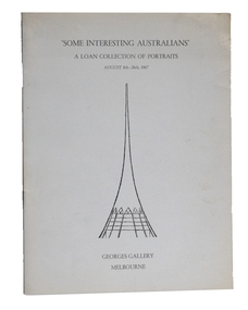 Booklet, Georges Gallery Melbourne, "Some Interesting Australians", 1967
