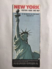 Map, New York Convention and Visitors Centre, New York Visitor Guide and Map: Of the Greatest All-Year-Round Vacation City, 1966
