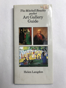 Booklet, Helen Langdon, Art Gallery Guide, 1981