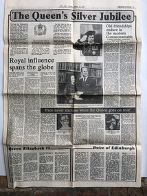 Newspaper - Clipping, The Age, The Queens Silver Jubilee, 15.03.1977