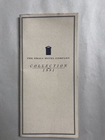 Pamphlet, The Small Hotel Company Collection 1991, 1991