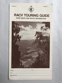 Pamphlet, RACV, Strip Maps Melbourne to Warrnambool