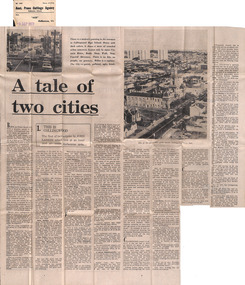 Newspaper - Clipping, John Larkin, A Tale of Two Cities, 9.09.1972