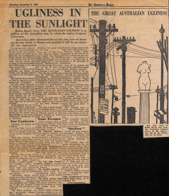 Newspaper - Clipping, The Canberra Times, Ugliness in Sunlight, 03.12.1960