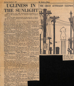 Newspaper - Clipping, Ugliness in Sunlight, 03.12.1960