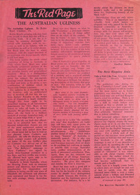 Magazine - Clipping, Geoffrey Dutton et al, The Australian Ugliness, 28.12.1960
