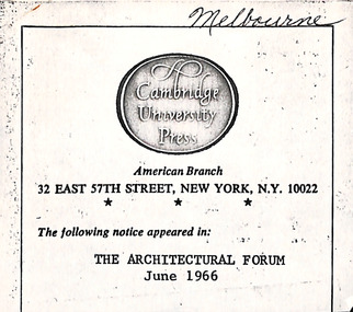 Article, Philip Johnson, The Puzzle of Architecture, Jun-66