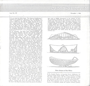 Journal - Clipping, Cross-Section, (A new book by Robin Boyd, "The Puzzle of Architecture"...), 01.11.1965