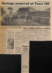 Newspaper - Clipping, The Standard, Heritage preserved at Tower Hill, 20.11.1971
