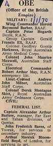 Newspaper - Clipping, The Age?, OBE, 1-Jan-70