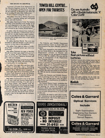 Magazine - Clipping, The Royal Auto, Tower Hill Centre...Open for Tourists, Feb-72