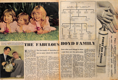 Magazine - Clipping, Woman's Day with Woman, The Fabulous Boyd Family, 06.10.1958