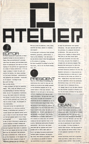 Journal, ATELIER, 1966