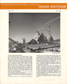Journal, University of Melbourne Department of Architecture, Cross-Section, Issue 163, May 1966