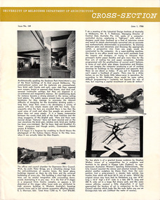 Journal, University of Melbourne Department of Architecture, Cross-Section, Issue 164, Jun. 1966