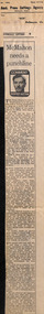 Newspaper - Clipping, Geoffrey Hutton, McMahon needs a punchline, 19.10.1971
