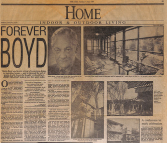 Newspaper - Clipping, John McLagan, Forever Boyd, 04.07.1989