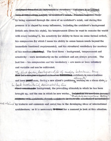 Document - Manuscript, Robin Boyd, ('… by being squeezed through…')