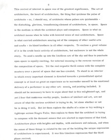 Document - Manuscript, Robin Boyd, (The revival of interest in space") single page