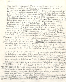 Document - Manuscript, Robin Boyd, ("Your problem a fragment…")