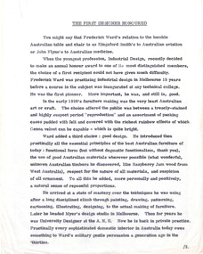 Document - Manuscript, Robin Boyd, The First Designer Honoured, c. 1964