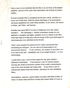 Document - Manuscript, Robin Boyd, ("Once a year....")