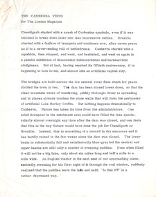 Document - Manuscript, Robin Boyd, The Canberra Virus, Jul-64